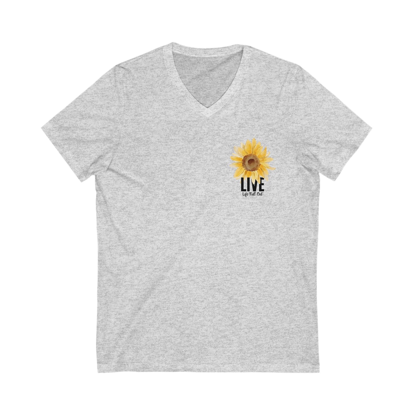 LLFO! Sunflower Unisex V-Neck T-Shirt
