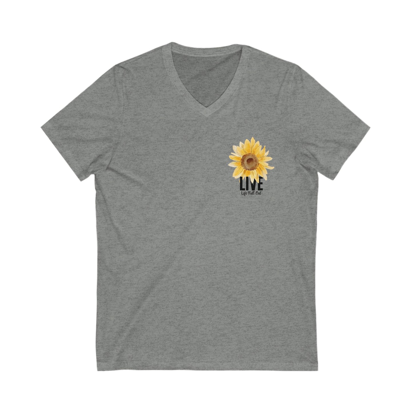 LLFO! Sunflower Unisex V-Neck T-Shirt