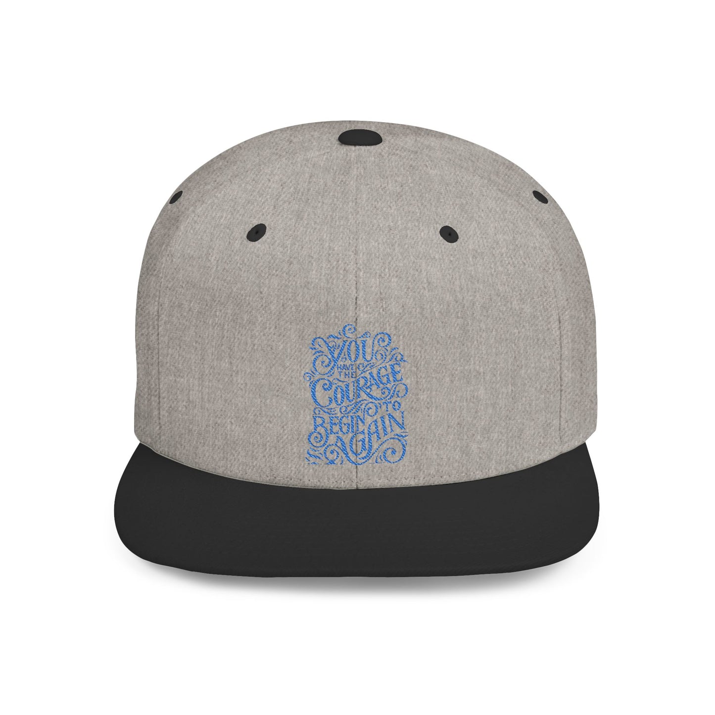 Courage Flat Bill Snapback Cap