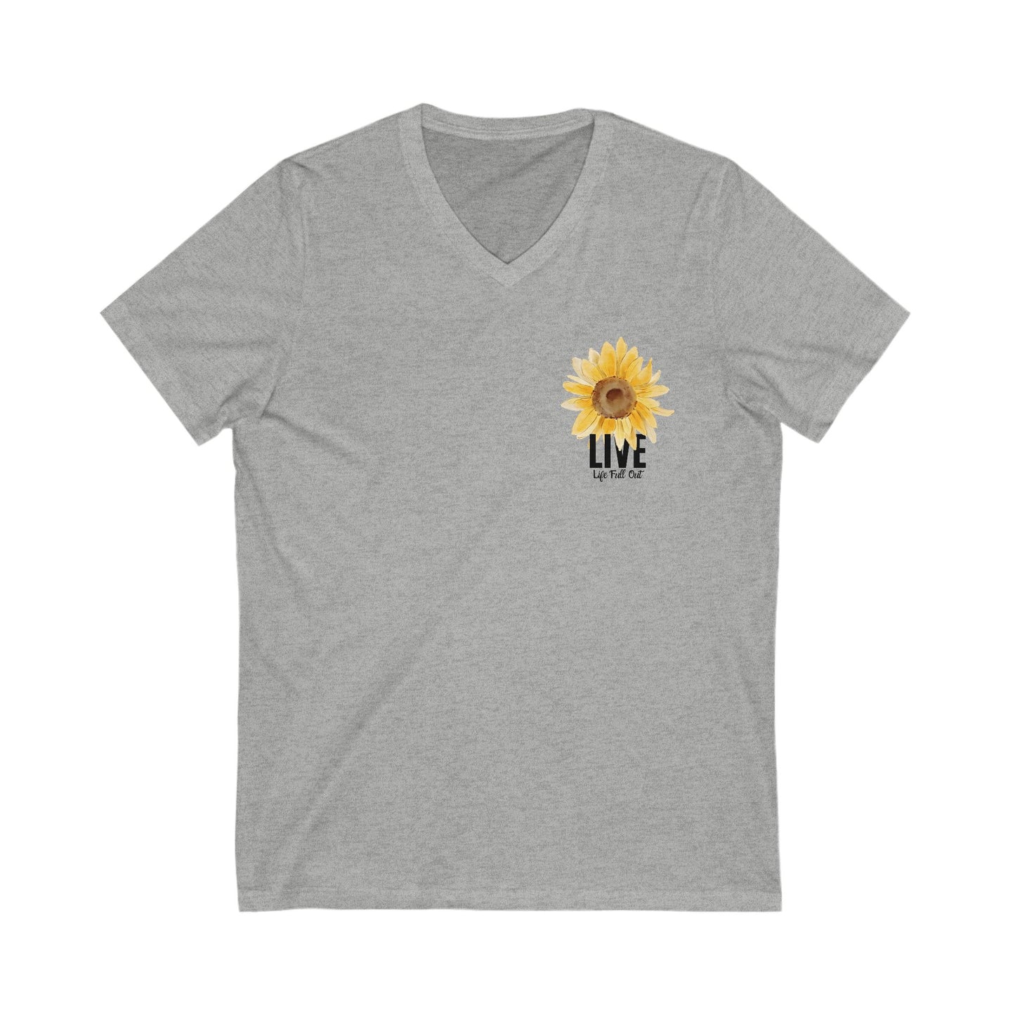 LLFO! Sunflower Unisex V-Neck T-Shirt