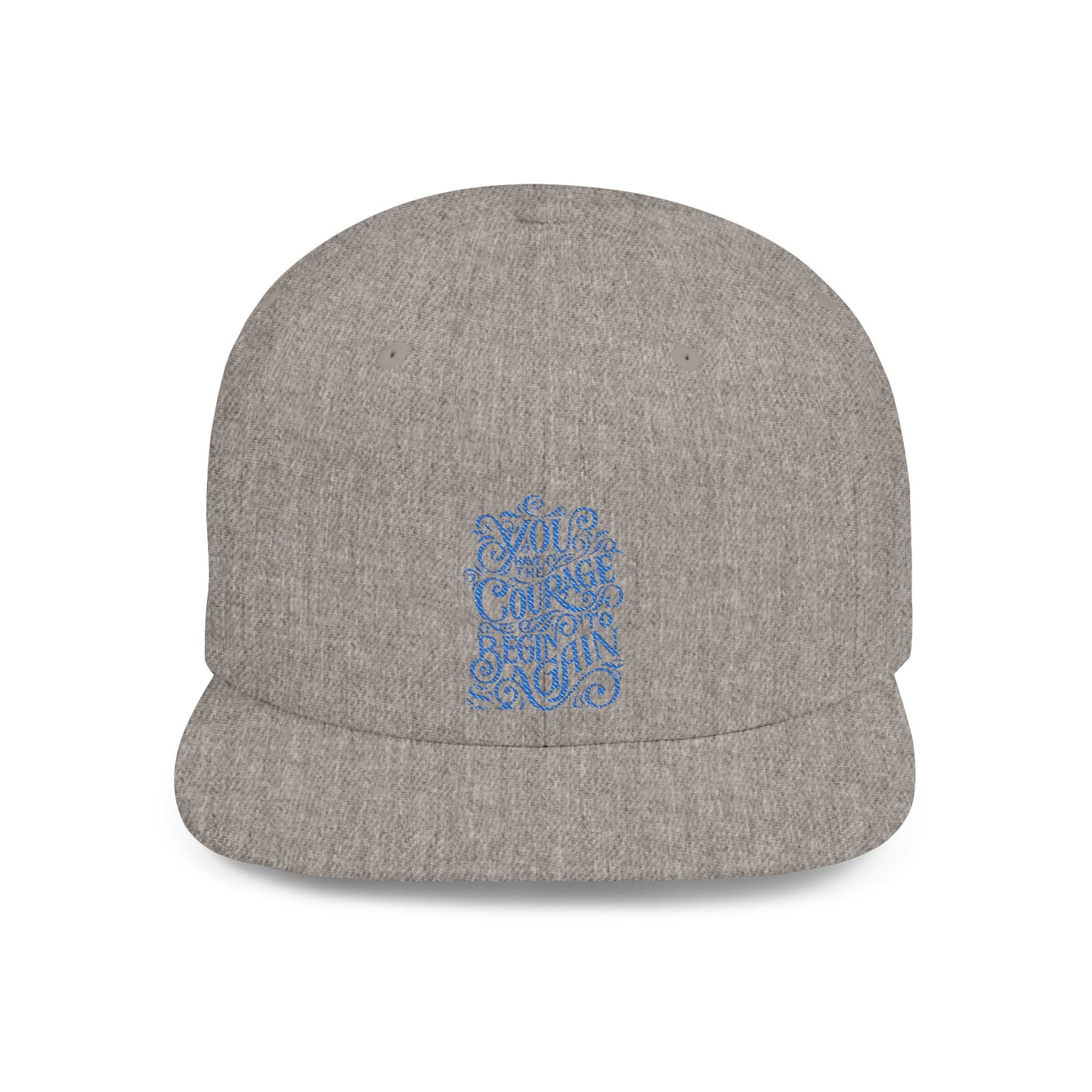 Courage Flat Bill Snapback Cap