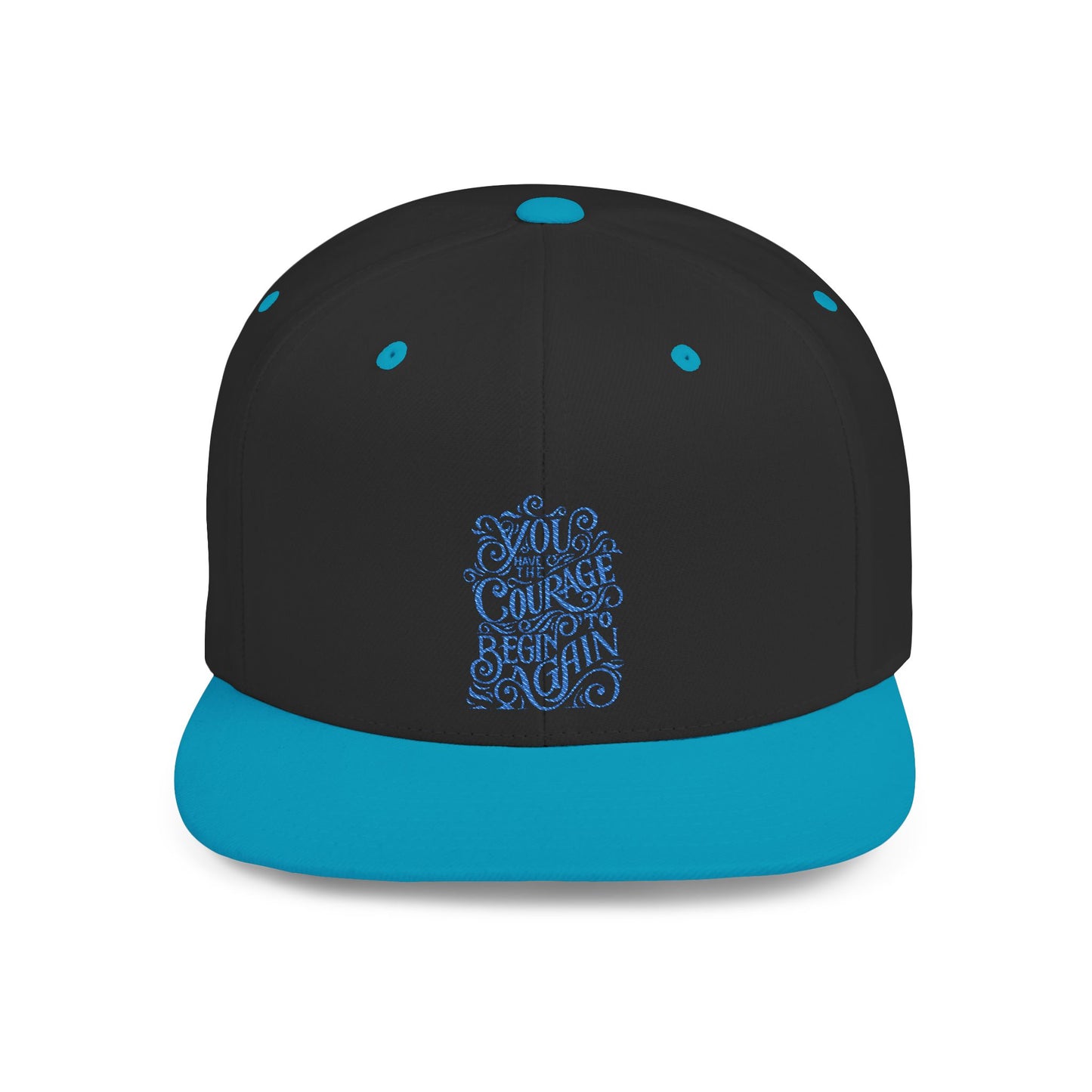 Courage Flat Bill Snapback Cap