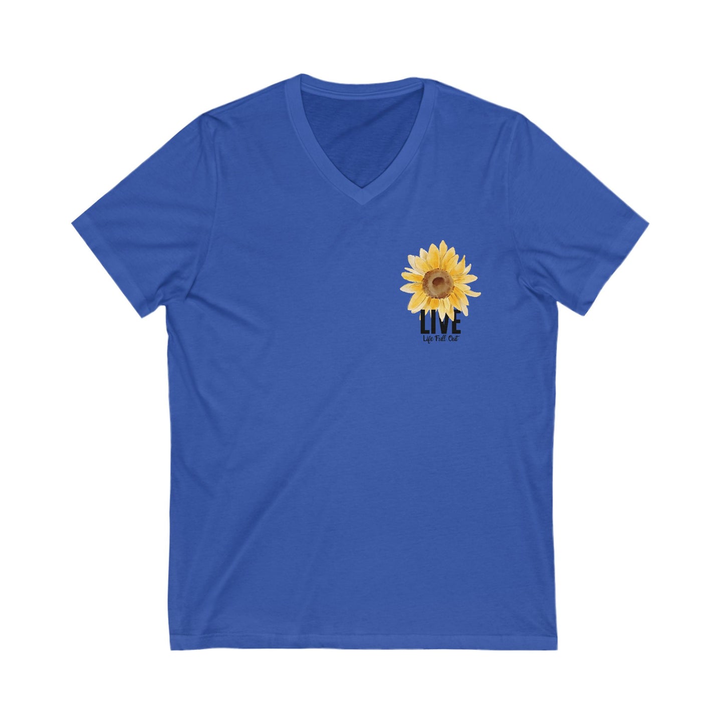 LLFO! Sunflower Unisex V-Neck T-Shirt