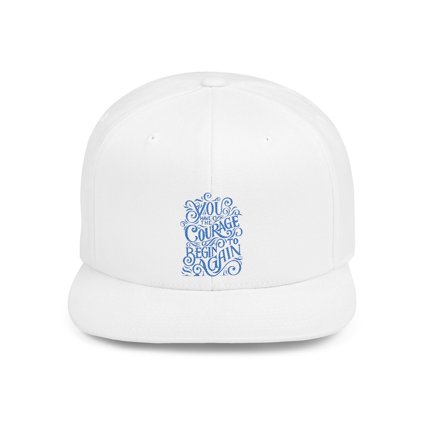 Courage Flat Bill Snapback Cap