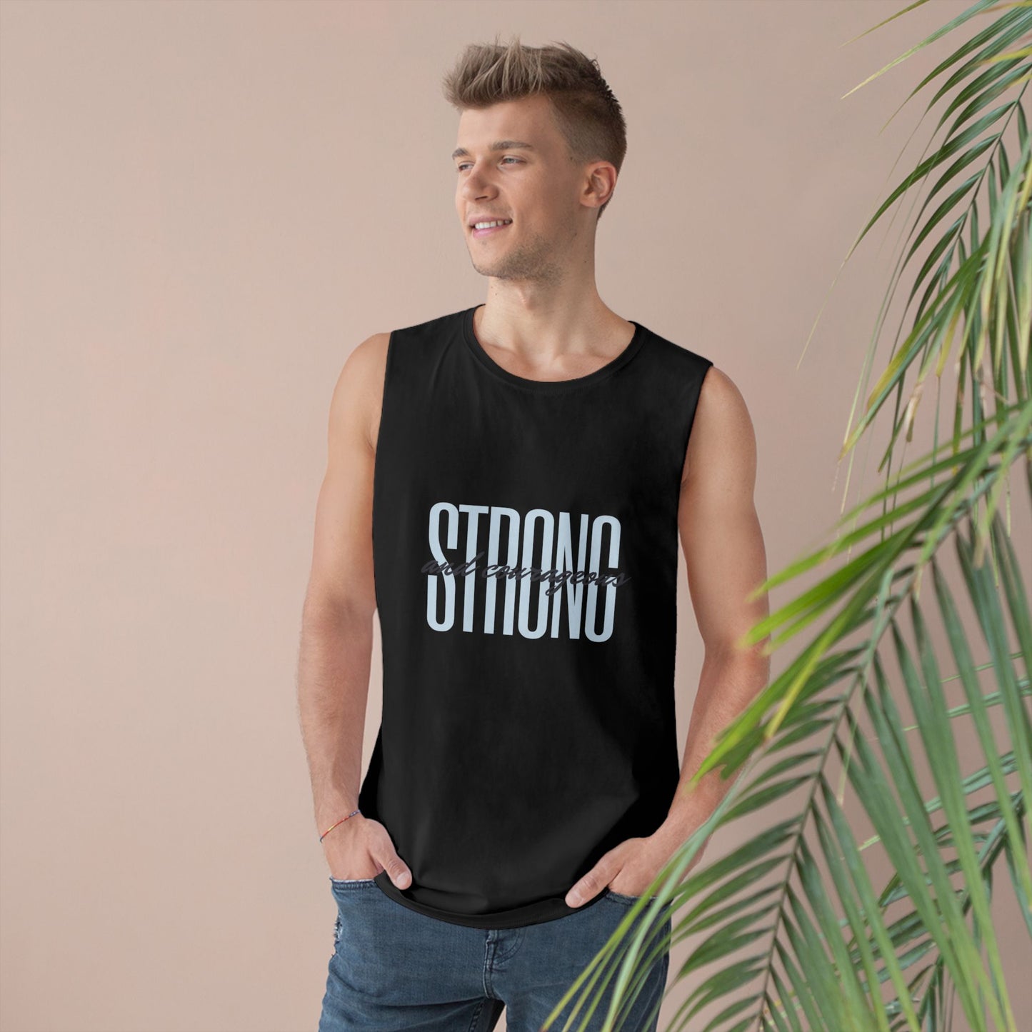 Strong and Courageous Unisex Tank Top