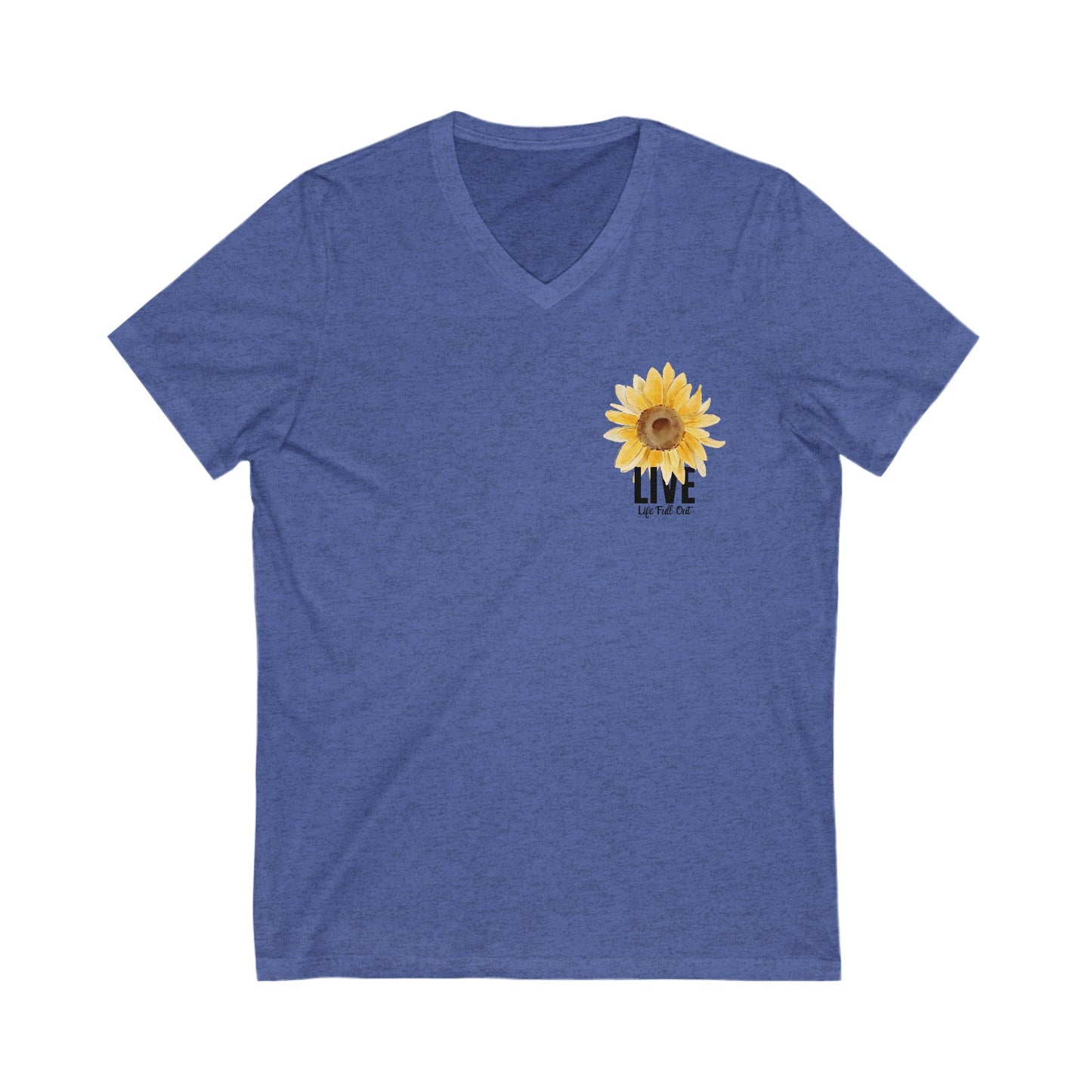 LLFO! Sunflower Unisex V-Neck T-Shirt