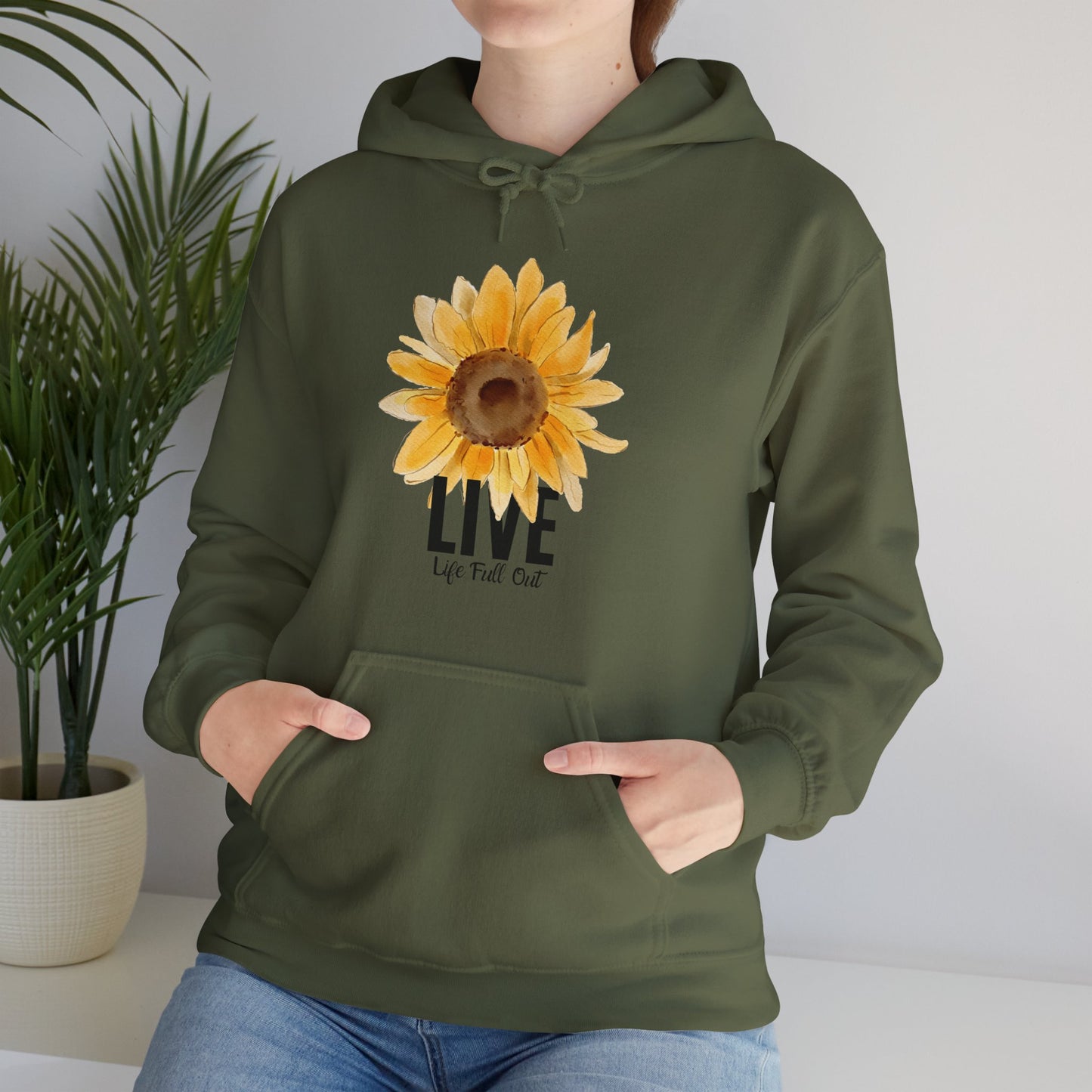 LLFO! Sunflower Unisex Hooded Sweatshirt