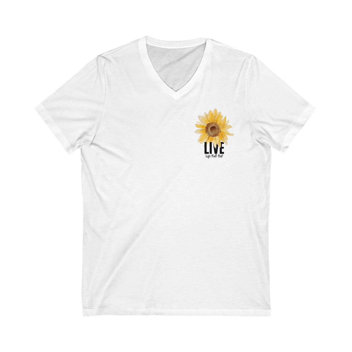 LLFO! Sunflower Unisex V-Neck T-Shirt