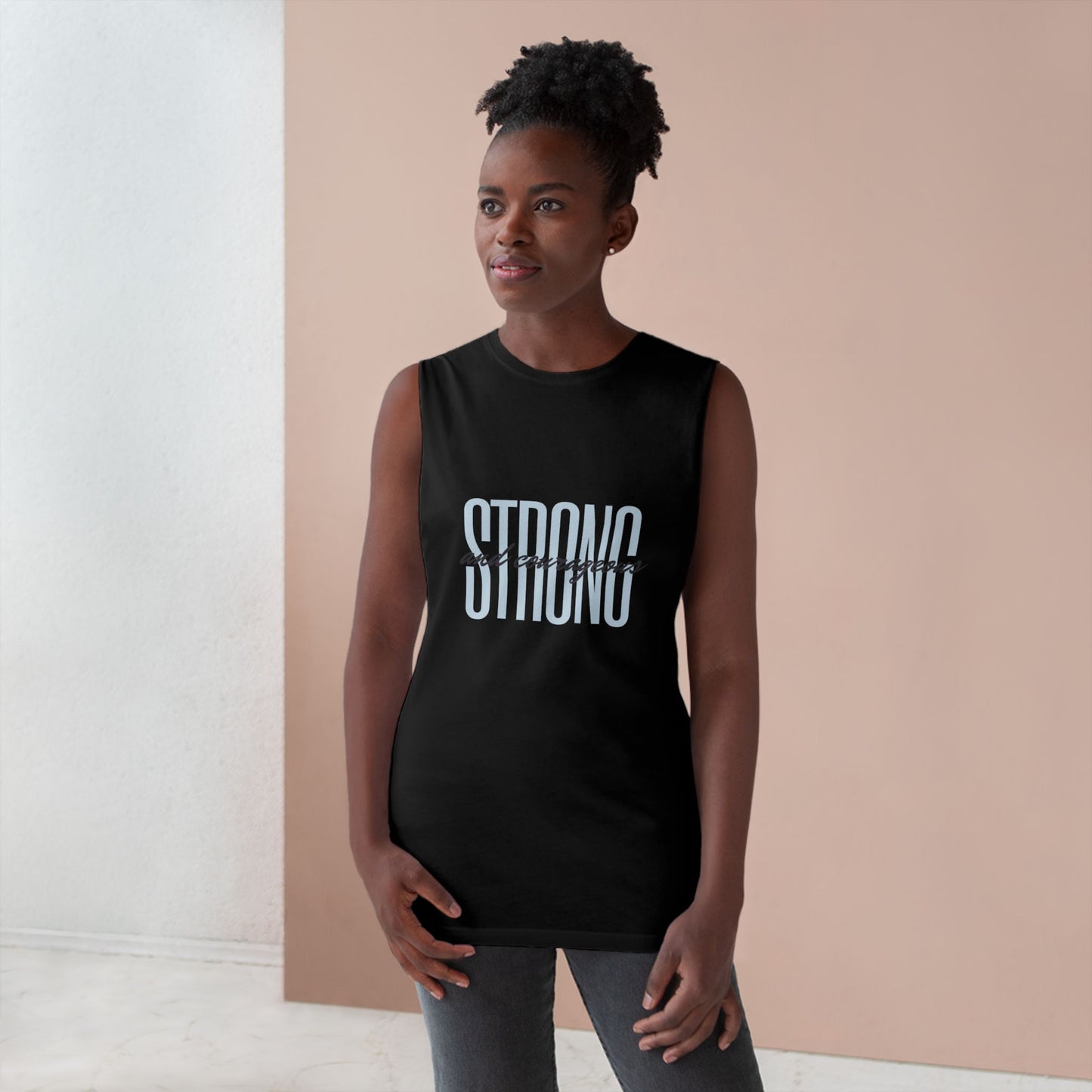 Strong and Courageous Unisex Tank Top