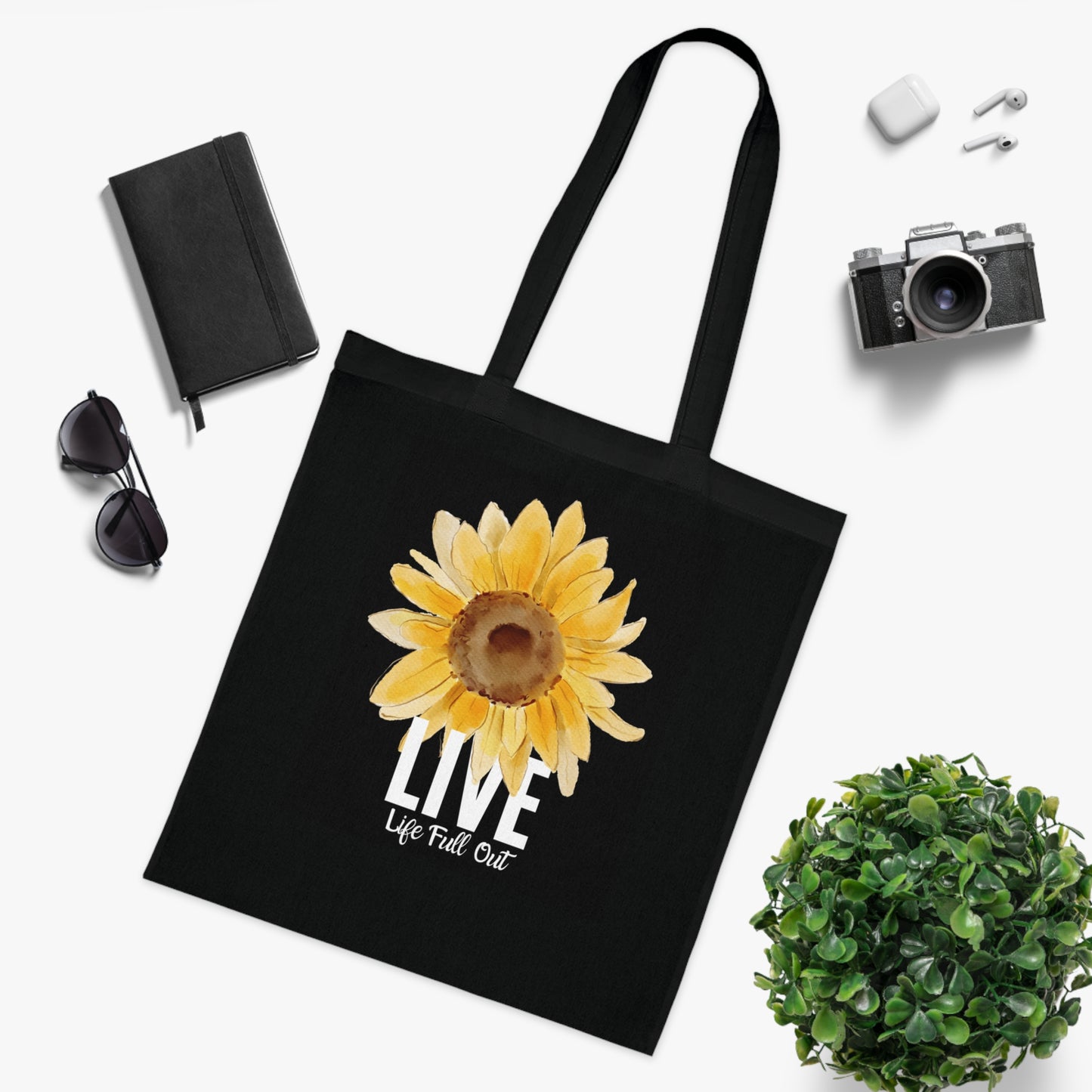 LLFO! Sunflower Cotton Tote