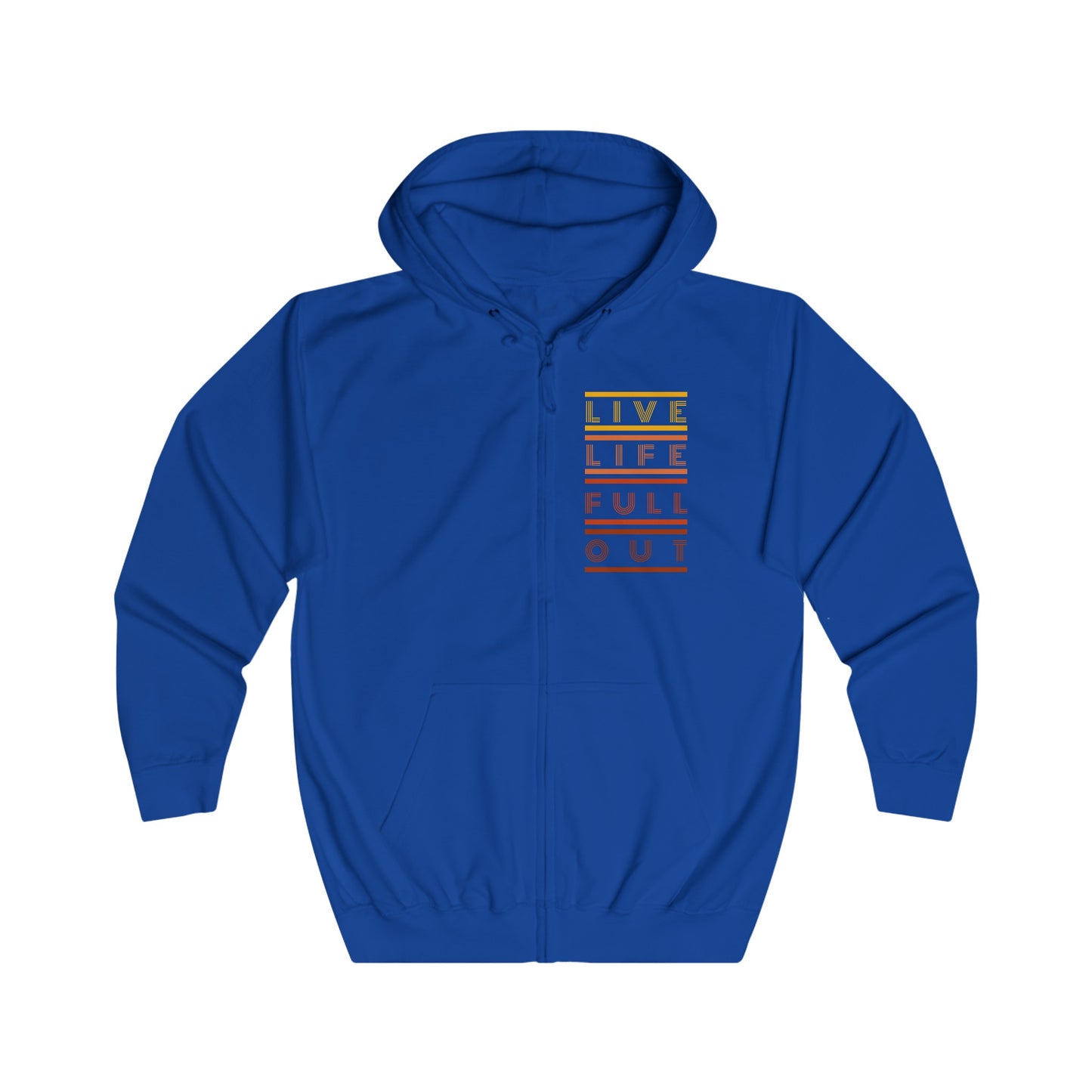 LLFO! Unisex Zip-up Hooded Sweatshirt