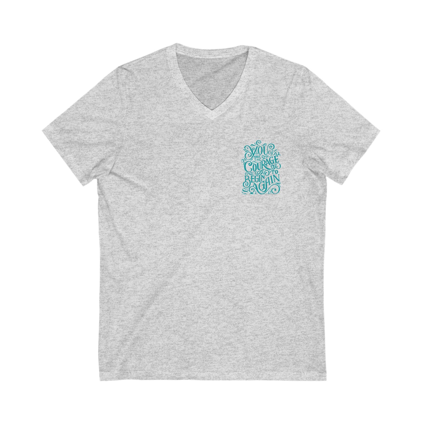 Courage Unisex V-Neck T-Shirt