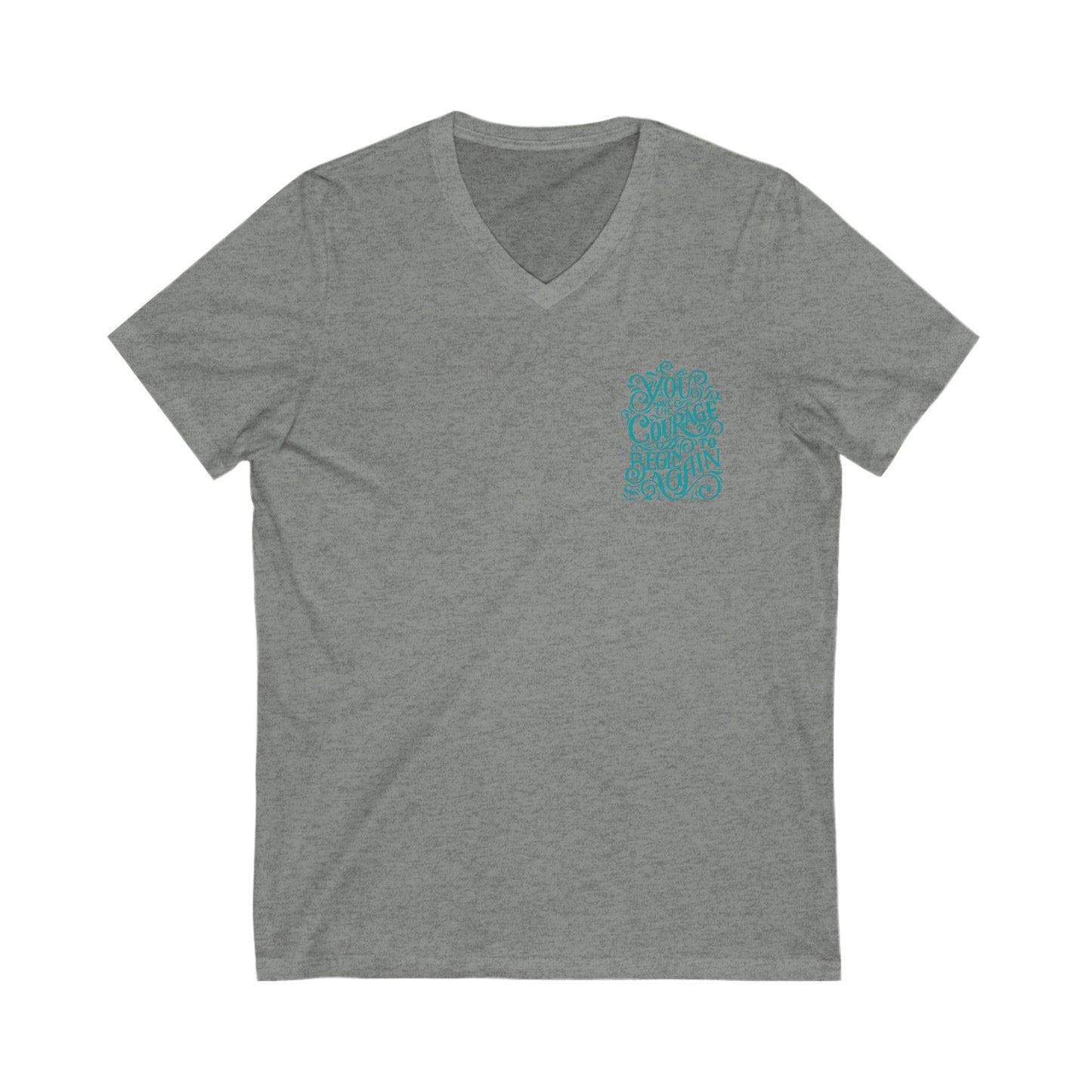 Courage Unisex V-Neck T-Shirt