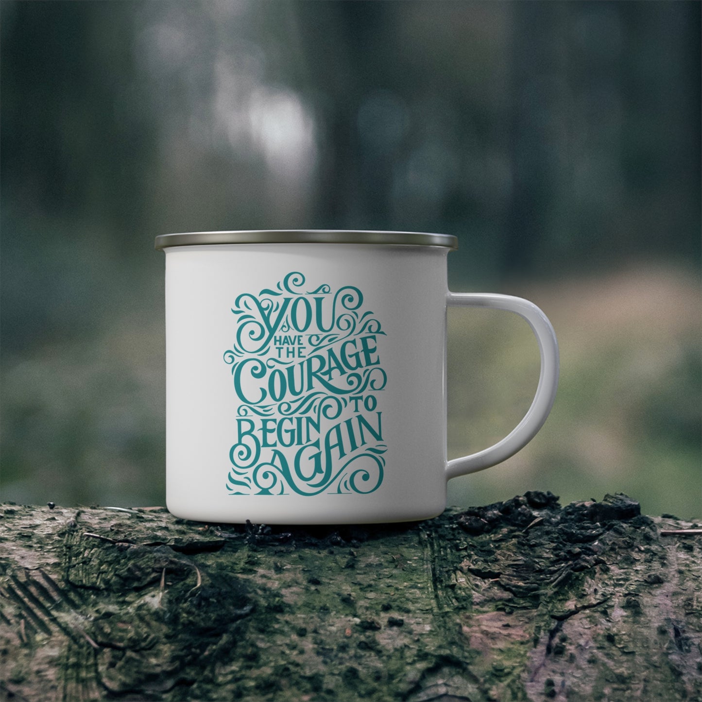 Courage Enamel Mug