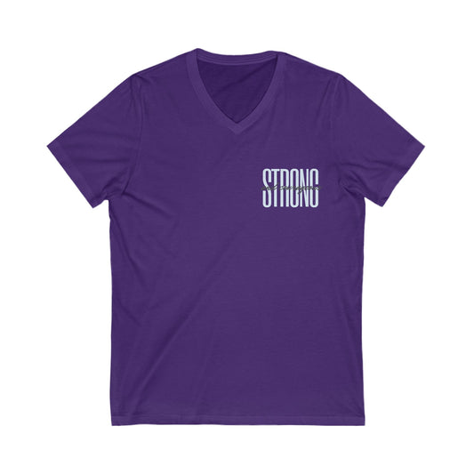 Strong and Courageous Unisex V-Neck T-Shirt