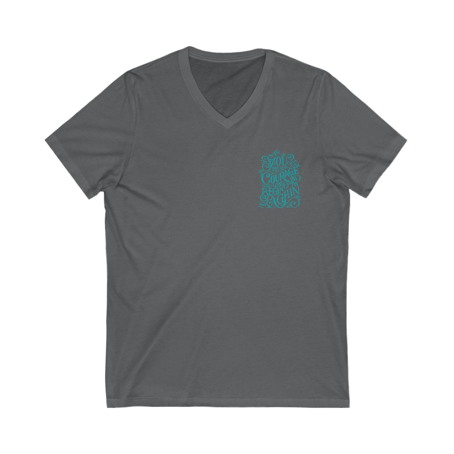 Courage Unisex V-Neck T-Shirt