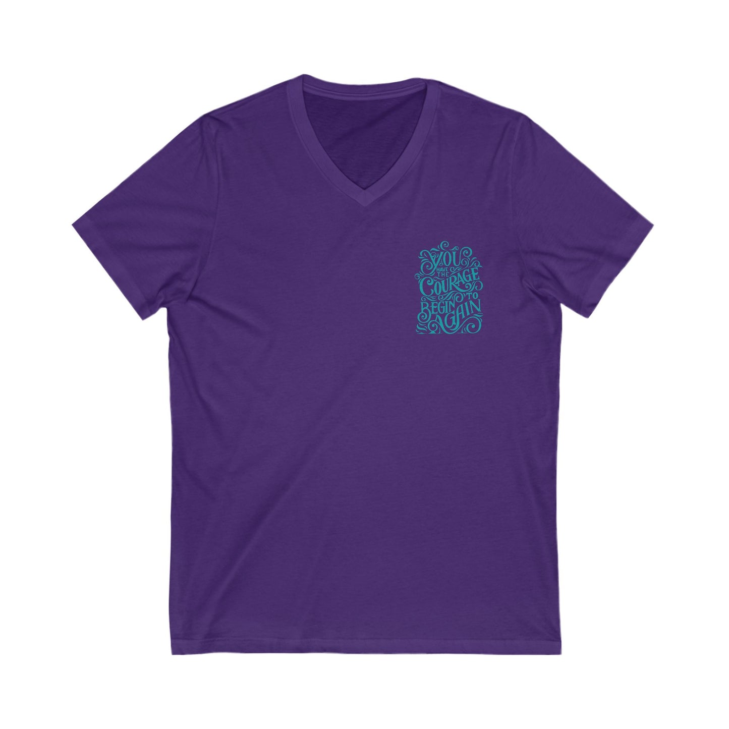 Courage Unisex V-Neck T-Shirt