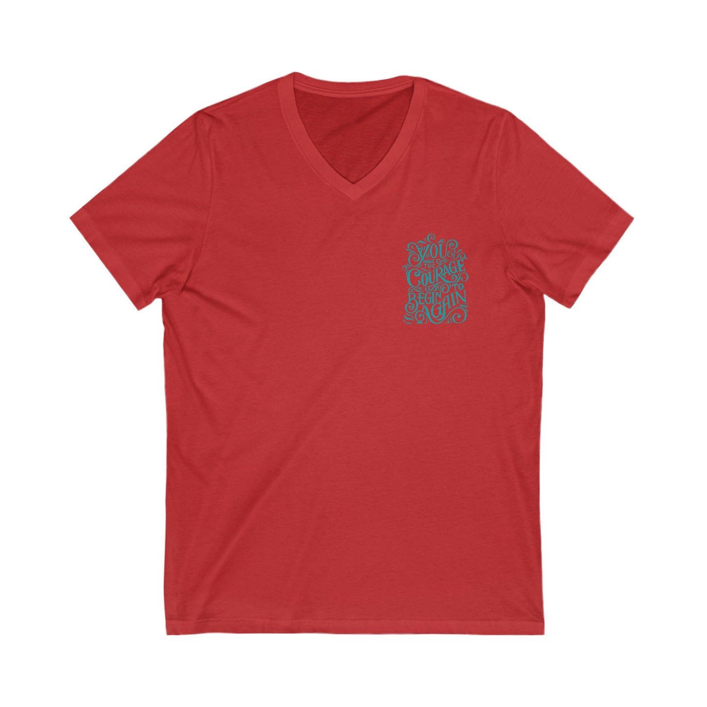 Courage Unisex V-Neck T-Shirt