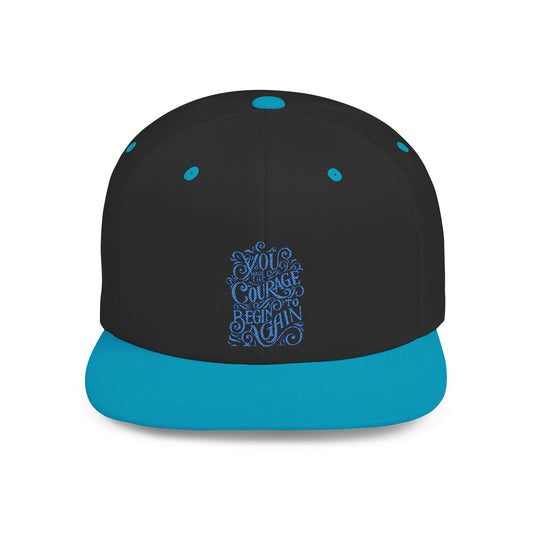 Courage Flat Bill Snapback Cap
