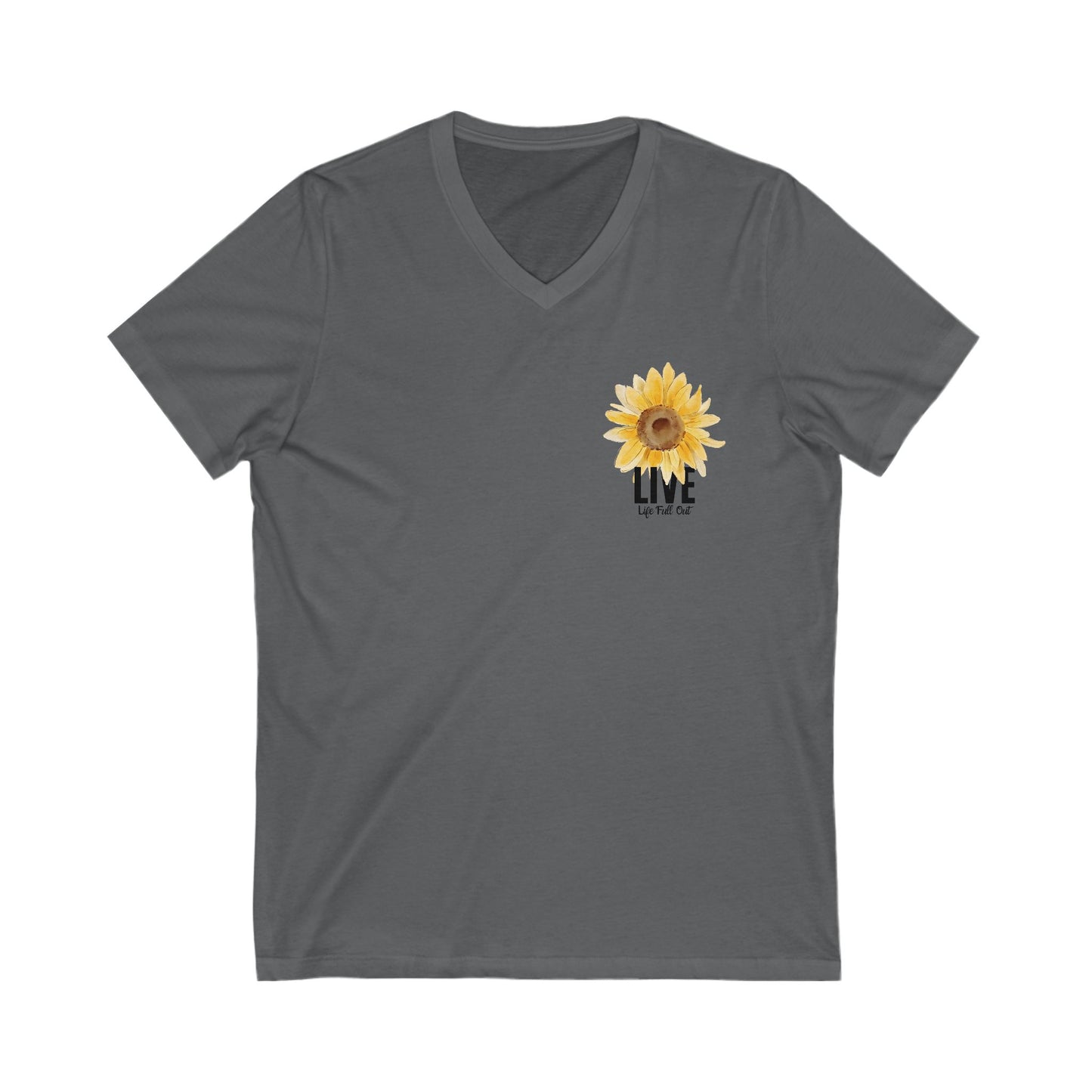LLFO! Sunflower Unisex V-Neck T-Shirt
