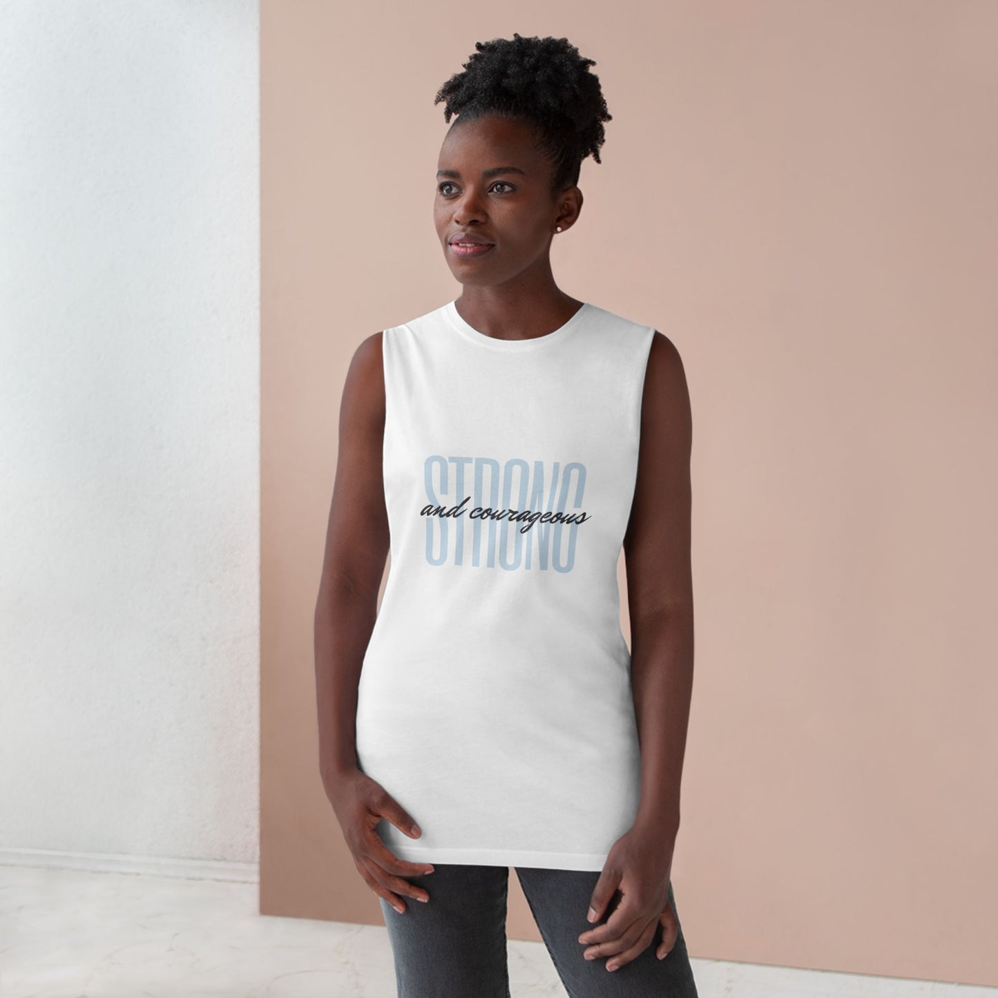 Strong and Courageous Unisex Tank Top