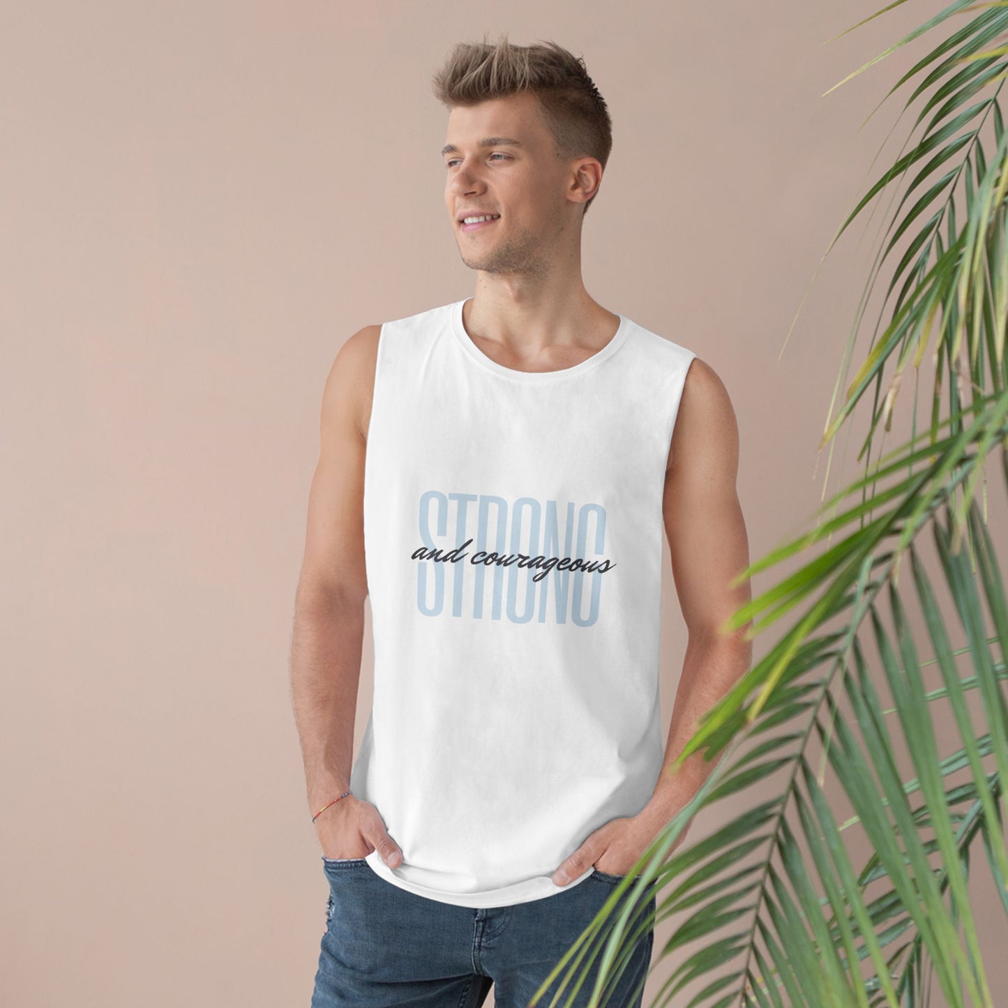 Strong and Courageous Unisex Tank Top