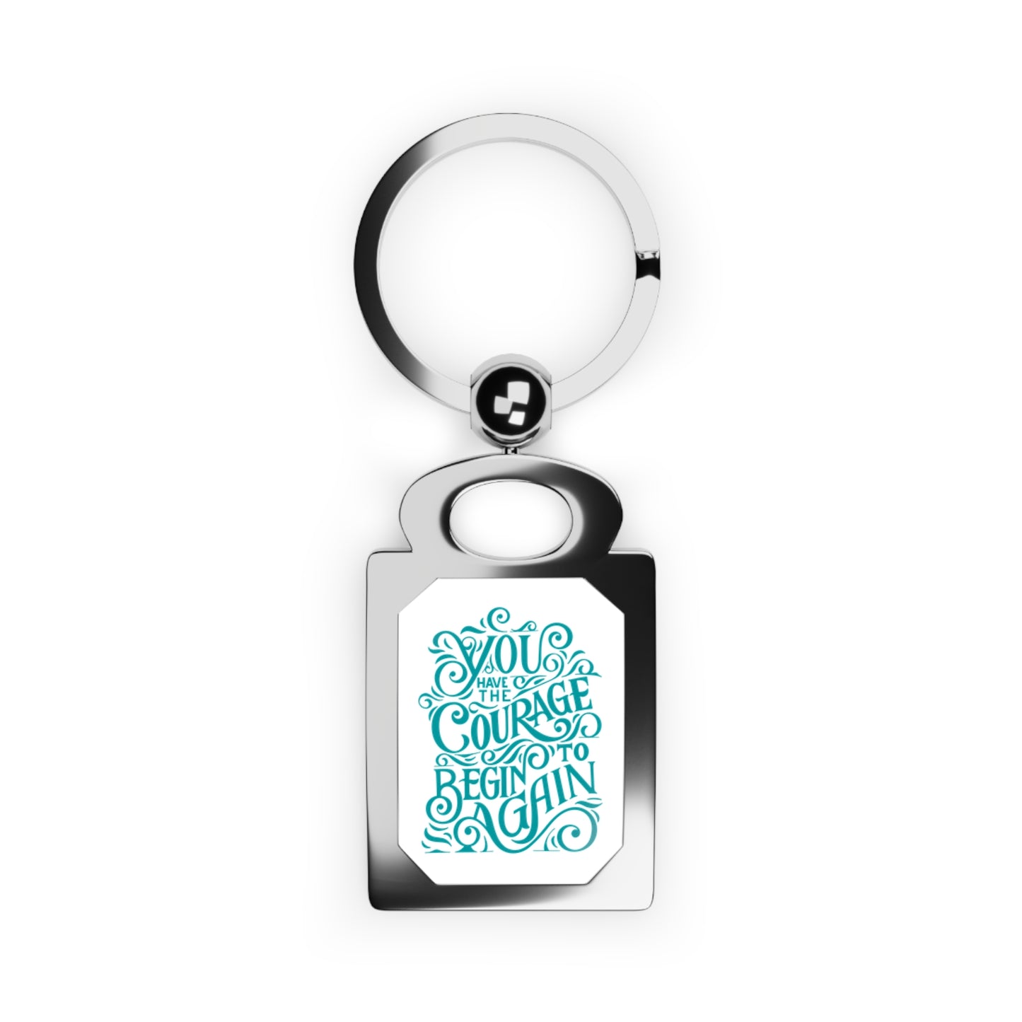 Courage Photo Keyring