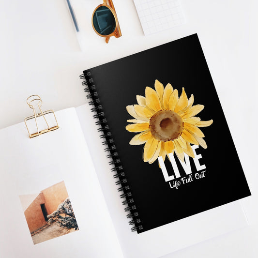 LLFO! Sunflower Spiral Notebook