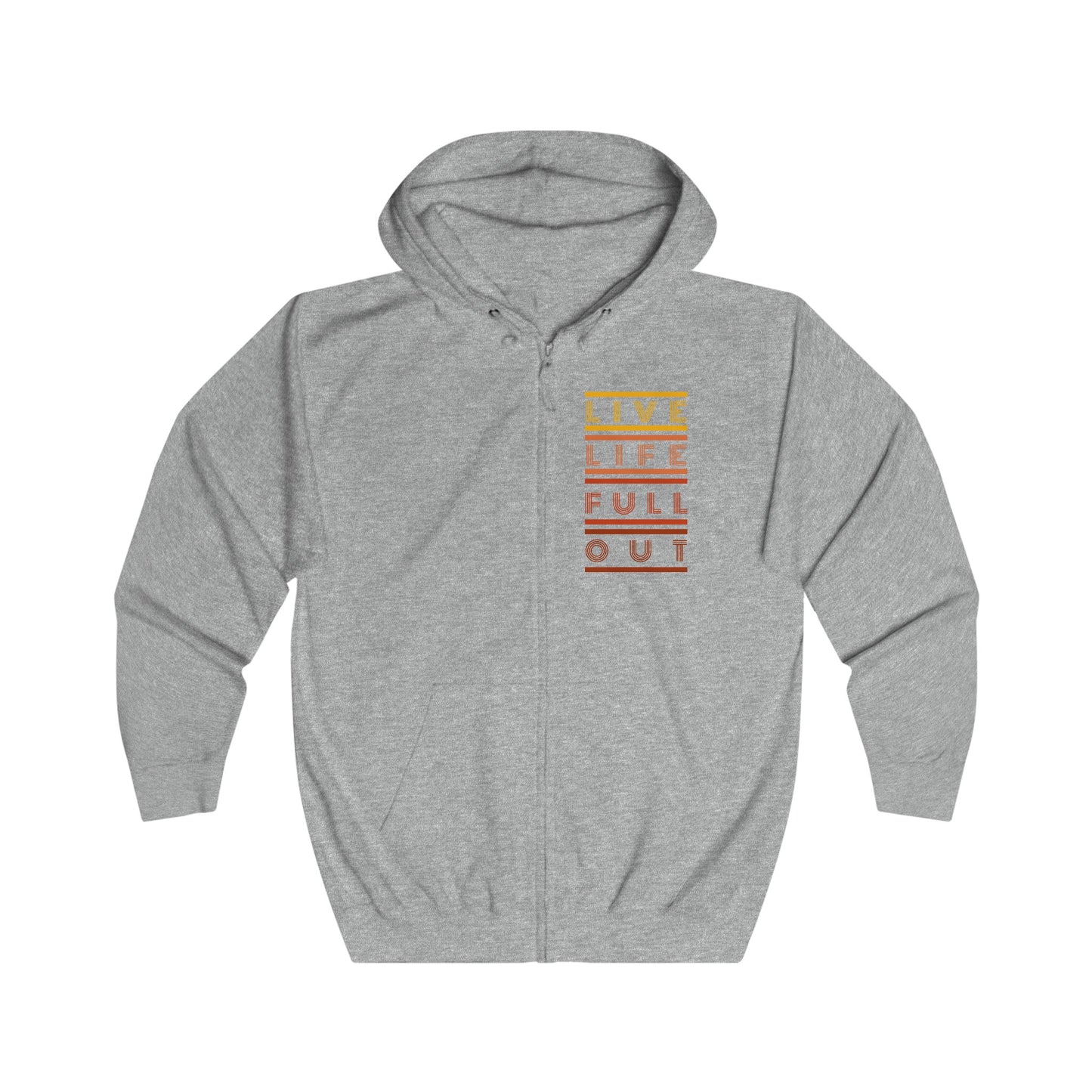 LLFO! Unisex Zip-up Hooded Sweatshirt