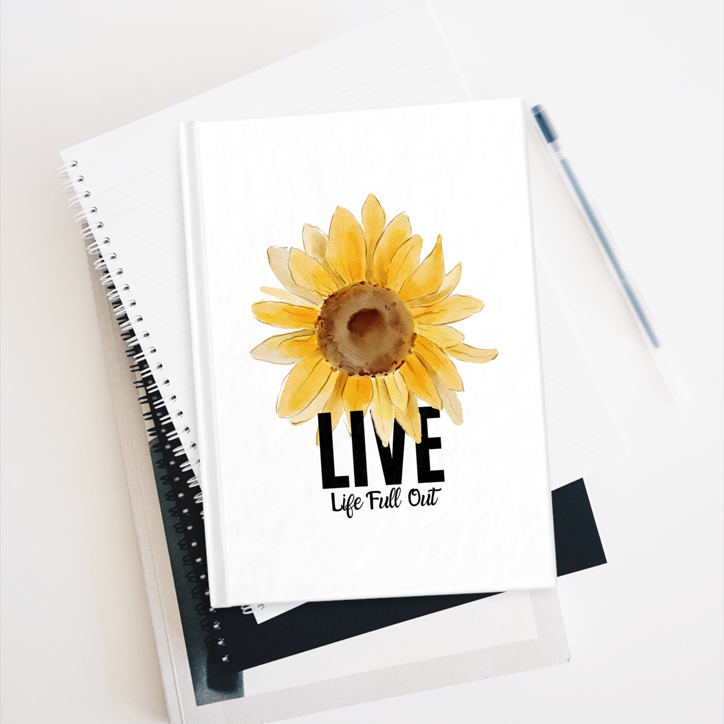 LLFO! Sunflower Hard Bound Journal