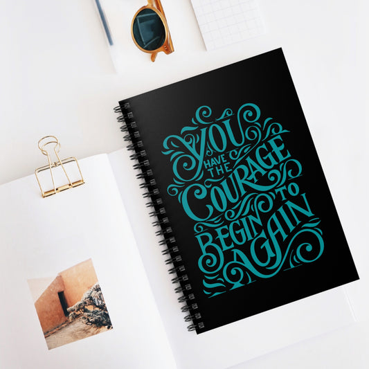 Courage Spiral Notebook